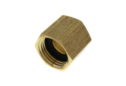 3/4" Brass Garden Hose Adapter, Lead-Free, Female x Female