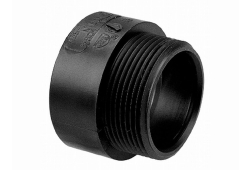 2" ABS Reducing Adapter, Type DWV, Plastic x Male