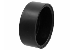 3" Cap, ABS Black, DWV
