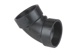 1-1/2" ABS 45 Degree Elbow, Type DWV, Plastic x Plastic