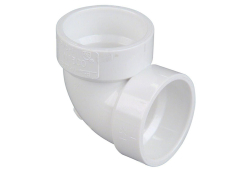 1-1/2" ABS 90 Degree Elbow, Type DWV, Plastic x Plastic