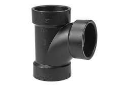 1-1/2" ABS Sanitary Tee, Type DWV, Plastic x Plastic x Plastic