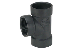 4" ABS Cleanout Tee, Type DWV, Plastic x Plastic x Female