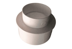 6" x 4" PVC Reducing Bushing, Sewer and Drain, Fitting x Hub