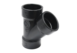 3" x 3" ABS Wye, Type DWV, Plastic x Plastic x Plastic