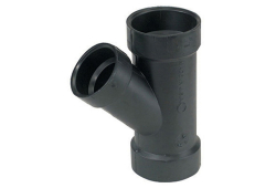 3" x 2" ABS Reducing Wye, Type DWV, Plastic x Plastic x Plastic