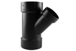 4" x 2" ABS Reducing Wye, Type DWV, Plastic x Plastic x Plastic