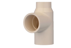 3/4" x 1/2" x 1/2" CPVC Reducing Tee, Plastic x Plastic x Plastic