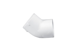 2-1/2" PVC Pressure 45 Degree Elbow, Schedule 40, Plastic x Plastic