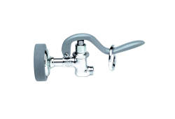 TandS Brass B-0107, Spray Valve with Gray Rubber Bumper and Spray, Chrome, 1.15 gpm