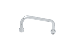 TandS Brass 060X, Swing Nozzle with Stream Regulator Outlet, 8" Spout, Chrome, 26.3 gpm