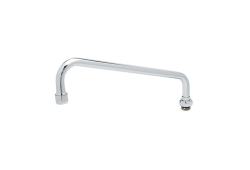 TandS Brass 062XM, Swing Nozzle with Stream Regulator Outlet, 12" Spout, Chrome, 26.3 gpm