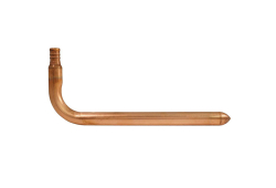 1/2" Copper 90 Degree Stub Out Elbow, Less Wall Plate, Closed End (Installation by Non-Professional may void Viega's LLC limited warranty)