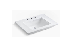 Kohler K2269-8-0, 30" Bathroom Sink, Wall-Mount, 8" Center, White, Memoirs Stately Collection