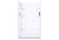72" Shower Wall System, White