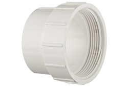 6" PVC Cleanout Adaptor, Sewer and Drain, Fitting x Female