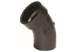3" ABS 45 Degree Street Elbow, Type DWV, Fitting x Plastic