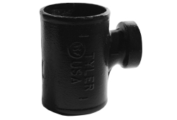 4" x 1-1/2" Cast Iron Soil Tapped Wye, No Hub