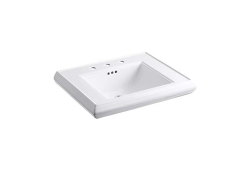 Kohler K2259-8-0, 27" Pedestal Bathroom Sink, 8" Center, White, Memoirs Classic Collection
