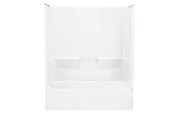 Sterling 71040110-0, 60" Left Hand Drain Bathtub and Tub Wall Set, White, Performa Collection