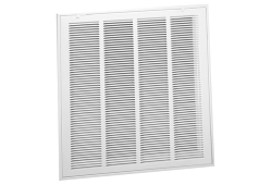 20" x 20" T-Bar Return Air Filter Grille, Insulated, White