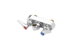 TandS Brass B1115LNM, Two-Handle Workboard Mixing Faucet, 4" Center, Chrome, 8.72 gpm