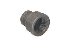 1-1/2" x 1/2" Black Malleable Iron Reducing Coupling