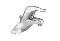 Moen L64620, Single-Handle Centerset Bathroom Faucet, 4" Center, Chrome, 1.2 gpm, Chateau Collection