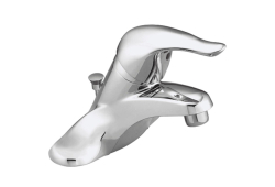Moen L64621, Single-Handle Centerset Bathroom Faucet, 4" Center, Chrome, 1.5 gpm, Chateau Collection