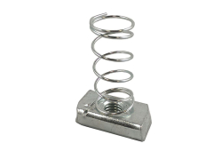 3/8" Galvanized Strut Nut with Spring