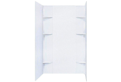 E.L. Mustee 247WHT, 72" Shower Wall, White