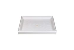 E.L. Mustee 3448M, 48" x 34" Shower Base, One-Piece, White
