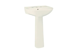 Sterling 442128-96, 21" x 18" Pedestal Bathroom Sink, 8" Center, Biscuit, Sacramento Collection