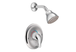 Moen T182, Posi-Temp Shower Trim, 2-1/2" Diameter Spray, Chrome, 2.5 gpm, Chateau Collection