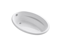 Kohler K1147-0, 60" x 40" Drop-In Bath with Reversible Drain, White, Proflex Collection