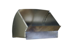 12" x 8" 45 Degree Shortway Trunk Angle, Vertical