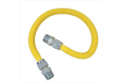 3/4" x 1/2" x 3' Flexible Stainless Steel Gas Connector, Male x Female