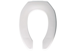 Church 295CT-000, Toilet Seat without Cover, Elongated, Plastic, White