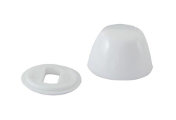 Toilet Bowl Bolt Cap, Closet, White