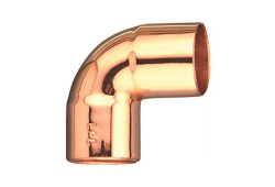 3/4" Copper 90 Degree Elbow, Copper x Copper, Pack of 25