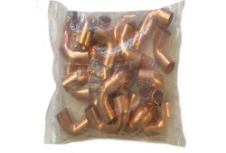 3/4" Copper Street 90 Degree Elbows, Lead-Free, Copper x Fitting (Pack of 25)
