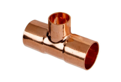 1/2" Copper Tee, Copper x Copper x Copper, Pack of 50