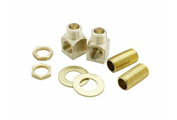 1/2" NPT Nipple, Lock Nut & Washer Short Elbow Installation Kit