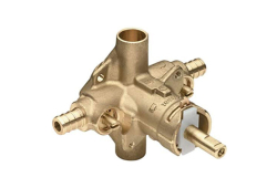 Moen 62360, Valve for Tub and Shower with Stops, 1/2" Crimp Ring PEX Inlets/CC Outlets Connection, M-Pact Moentrol Series