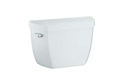 Kohler K4645-RA-0, Toilet Tank with Pressure Lite Flush Technology, Right-Hand Trip Lever, Metal Lever, White Tank, 1.6 gpf, Highline Classic Series