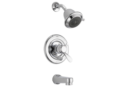 Delta T17430, Single-Handle Classic Tub and Shower Trim, 5-1/4" Non-Diverter Spout, Chrome, 2 gpm, Monitor 17 Series Collection