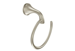 Moen YB2886BN, Towel Ring, Brushed Nickel, Eva Collection