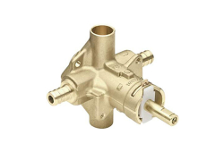 Moen 62380, Valve for Tub and Shower, 1/2" Crimp Ring PEX Inlets/CC Outlets Connection, M-Pact Moentrol Series