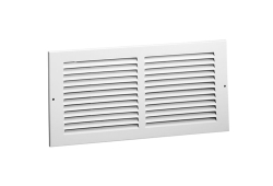 30" x 6" Return Air Grille, White