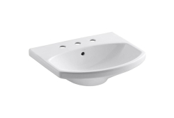 Kohler K2363-8-0, Bathroom Sink, 8" Center, White, Cimarron Collection